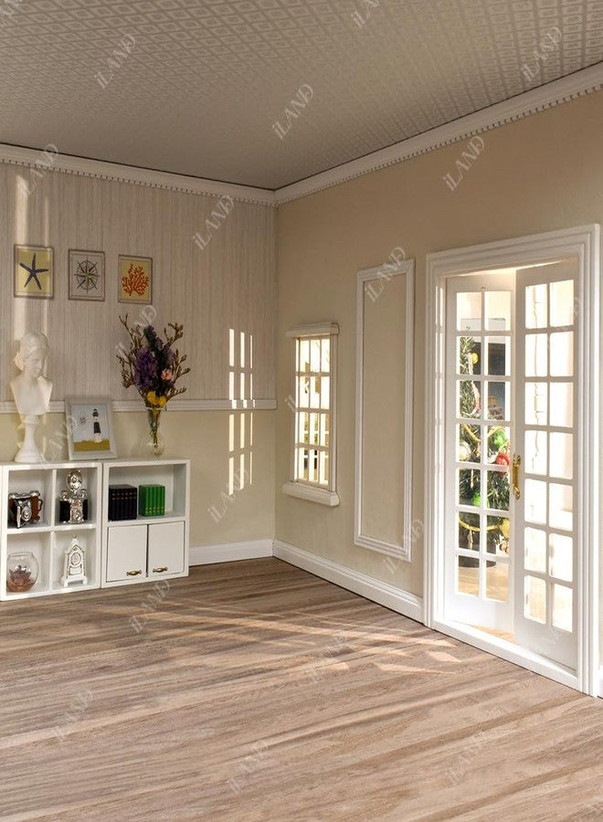iLAND Dollhouse Flooring 17”x11” 2pcs, Miniature Dollhouse Accessories fit Dollhouse Furniture on 1:12 Scale and 1:6 sacle (Classic Walnut) - Image 4